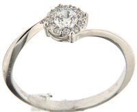 Anello Donna in Oro Zirconia Il Diamante 2 Gioielli MOD.N8029